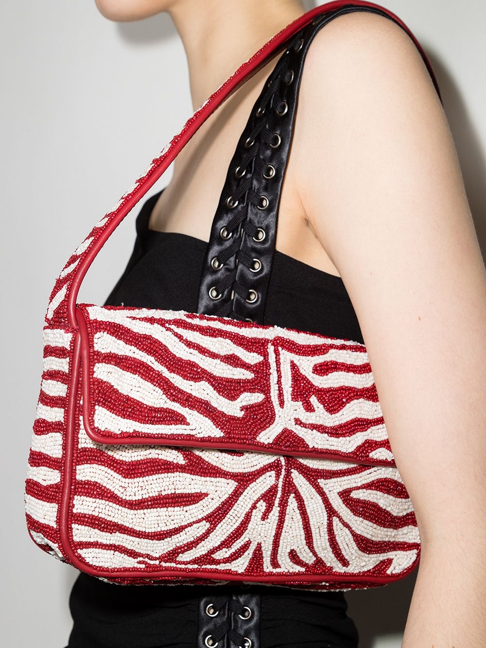 Tommy bead-embellished shoulder bag - 2