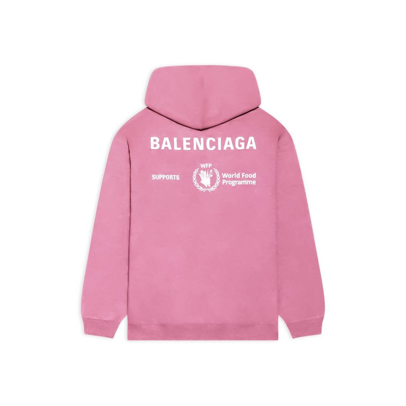 BALENCIAGA Women's Wfp Medium Fit Hoodie in Pink | REVERSIBLE