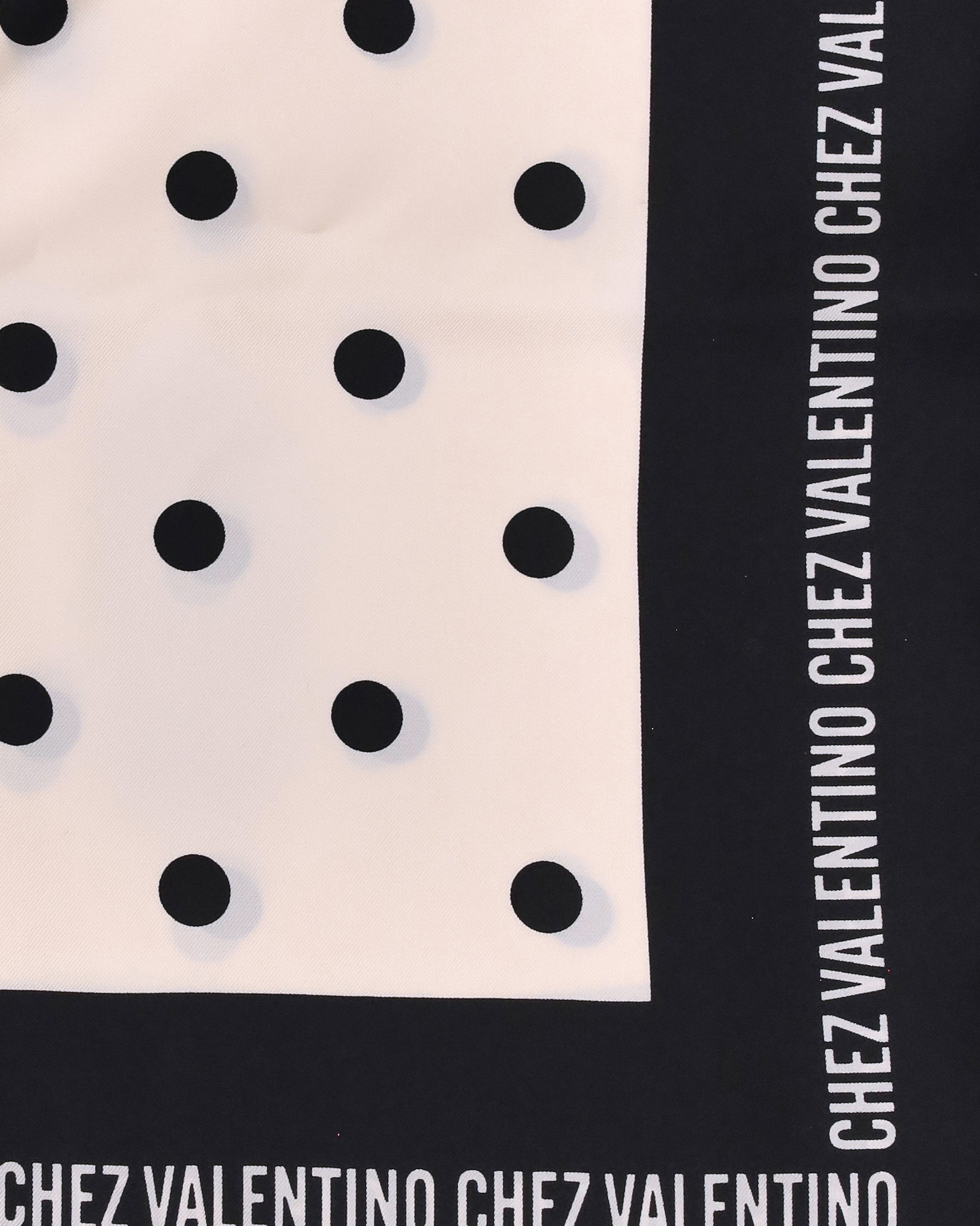 Polka dot silk Scarf - 3
