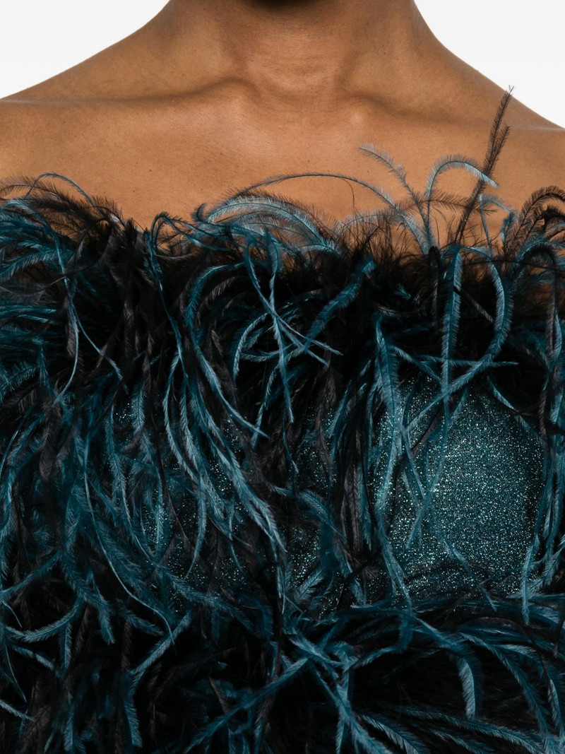 feathered mini dress 5