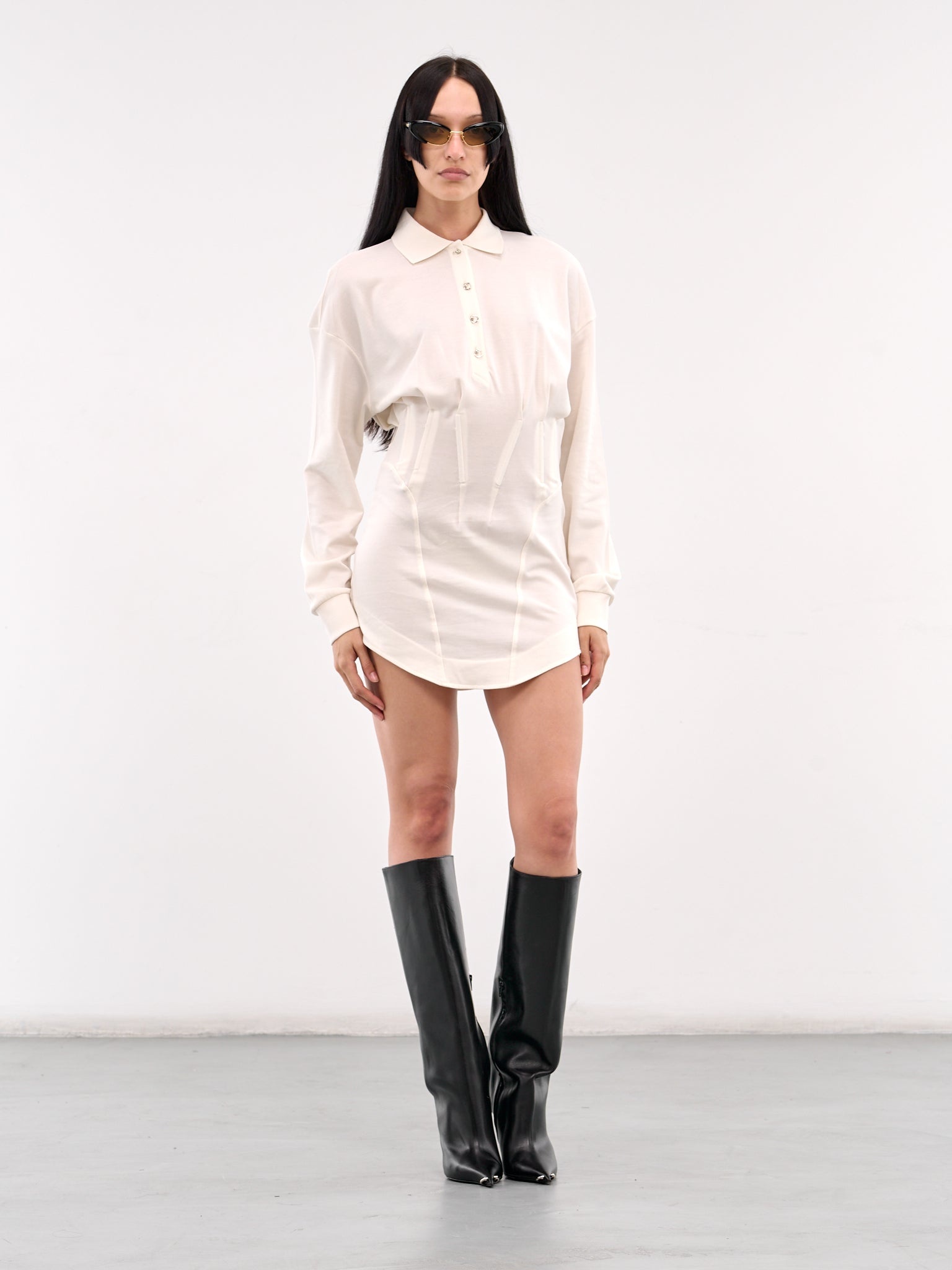 Corseted Polo Dress - 6