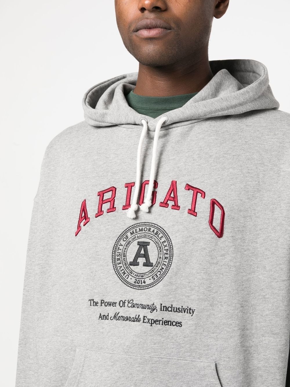 embroidered-logo hoodie - 5
