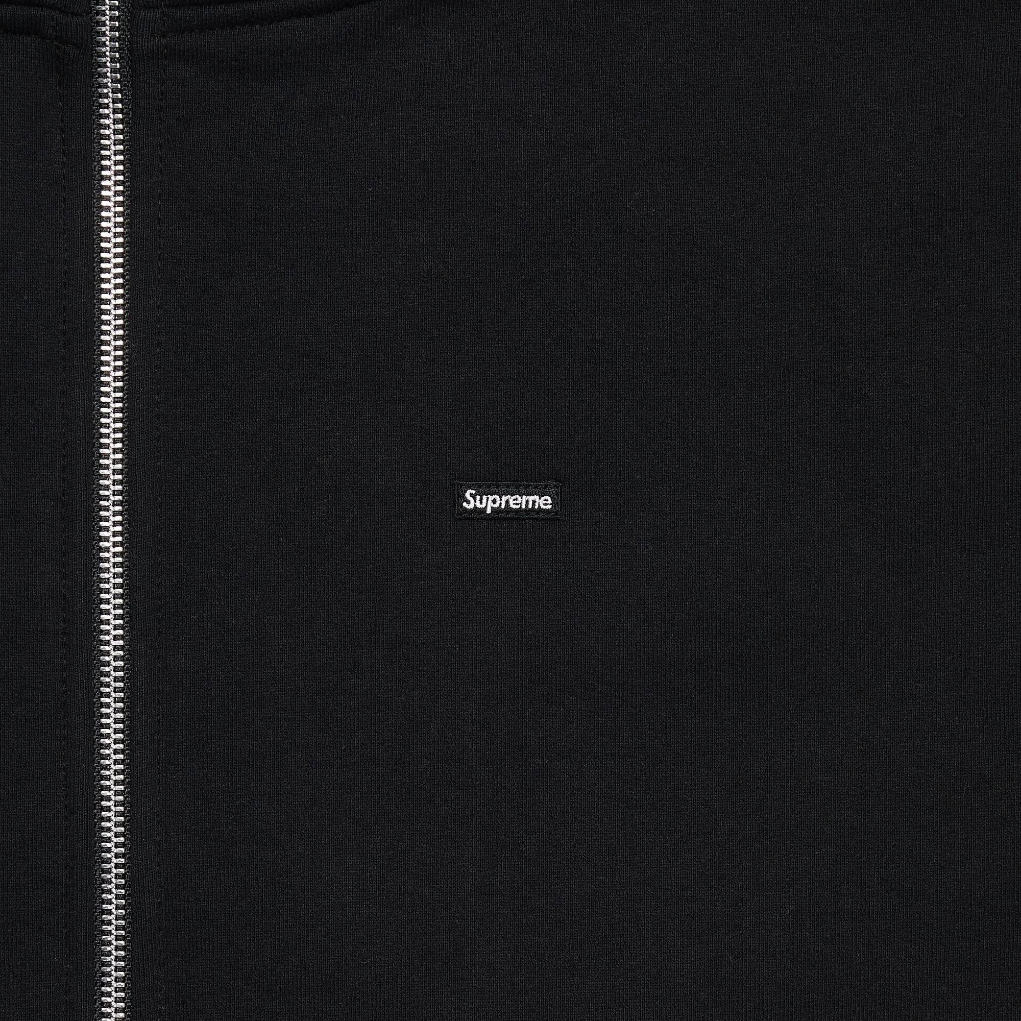 Supreme Small Box Facemask Zip Up Hooded Sweatshirt 'Black' - 3
