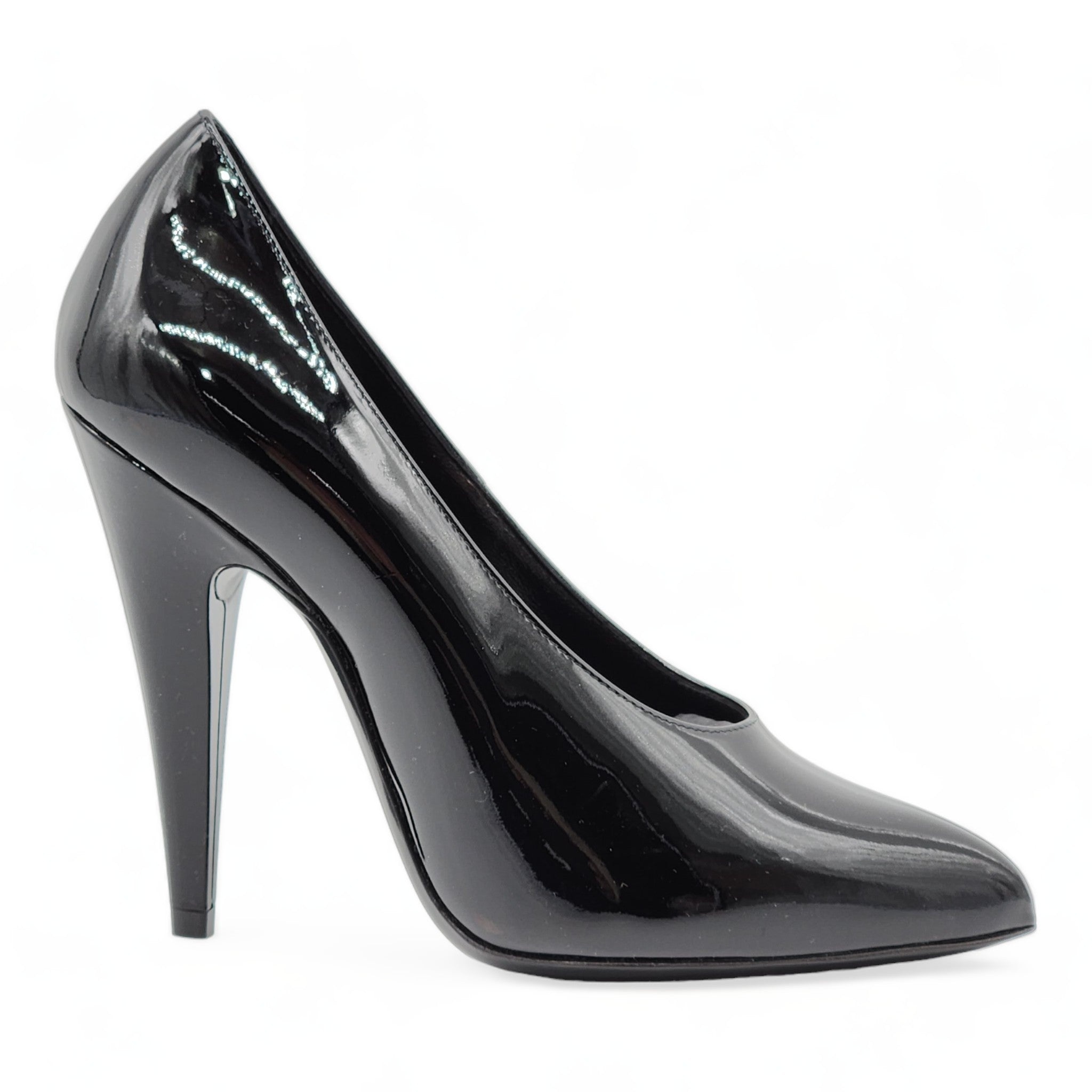 Saint Laurent Teddy Patent Leather Pumps Heels Shoes - 3