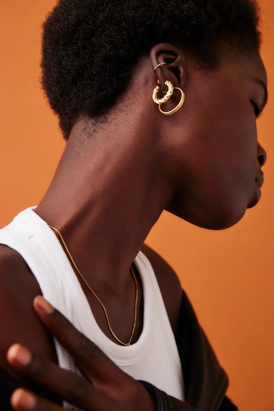 Gold Plated Hoop Earring Set - 1