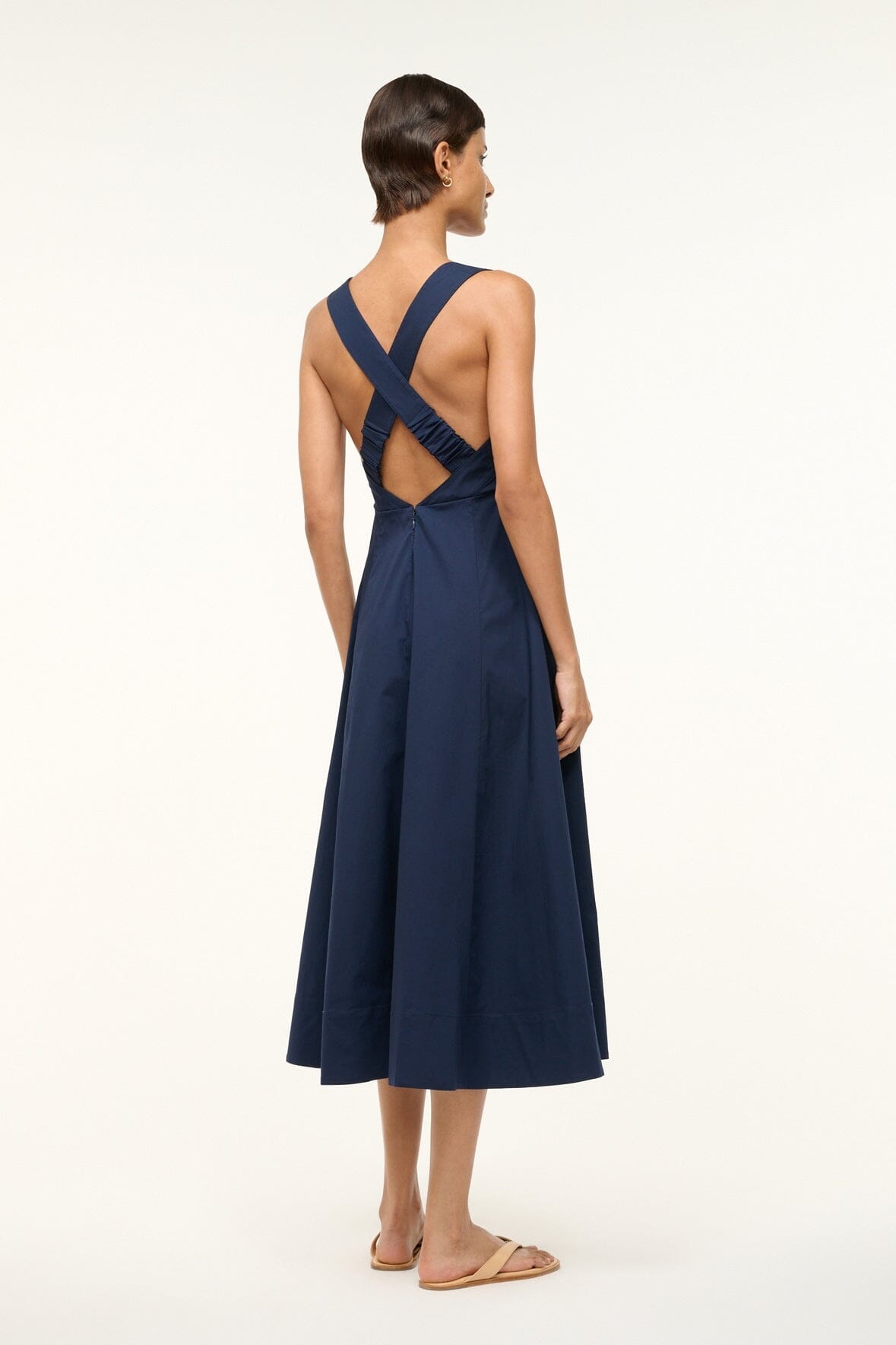 STAUD TERESA DRESS NAVY - 4