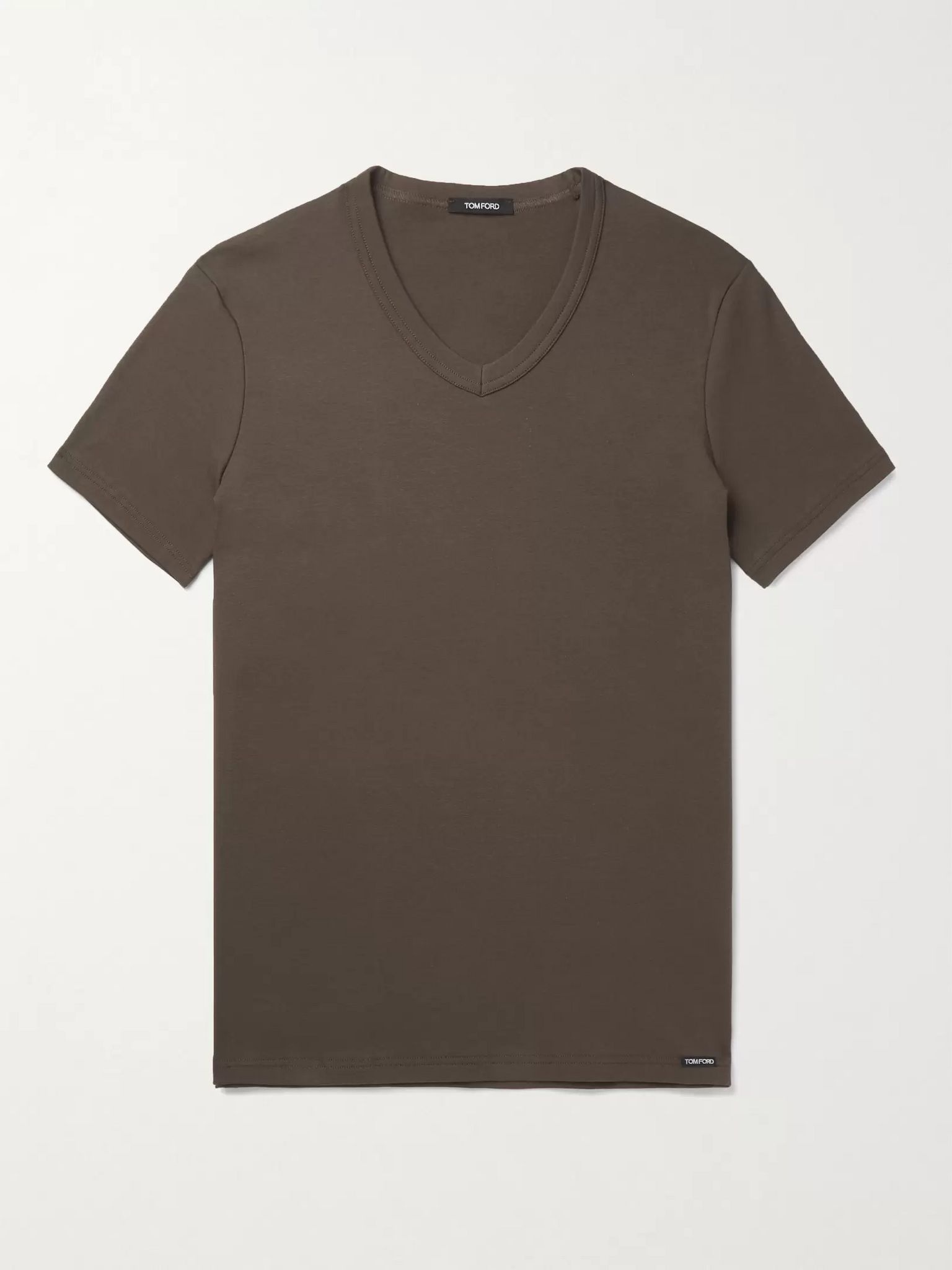 Slim-Fit Stretch-Cotton Jersey T-Shirt - 1