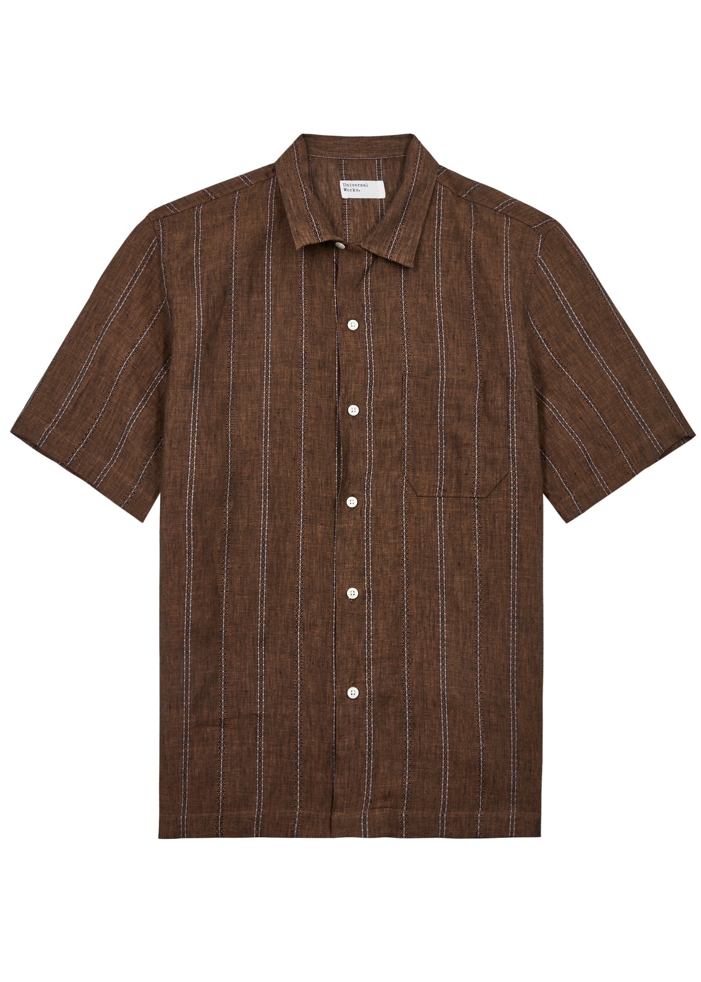 Road striped linen shirt - 1