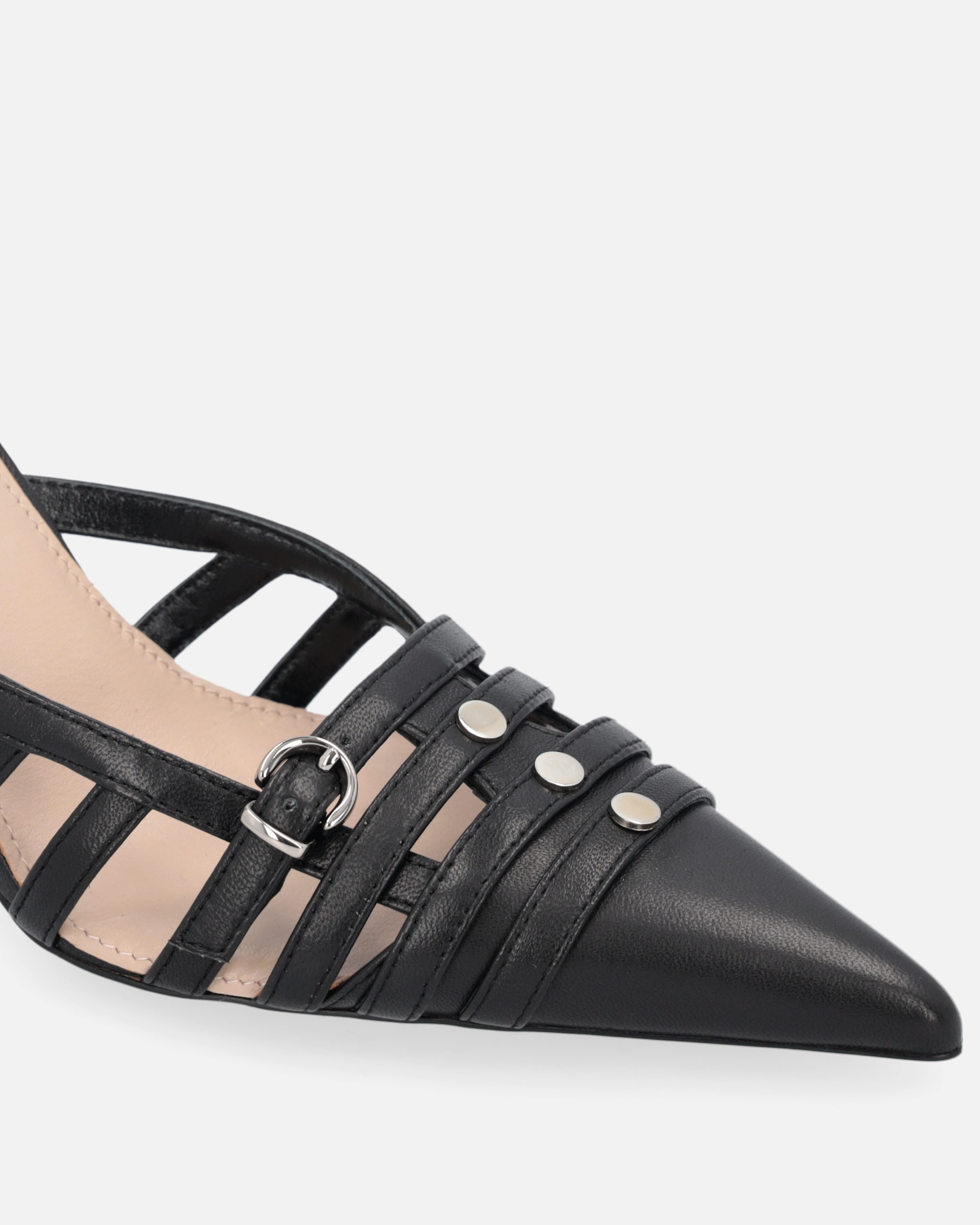 POINTED-TOE PUMPS WITH HEEL AND STRAP - 4