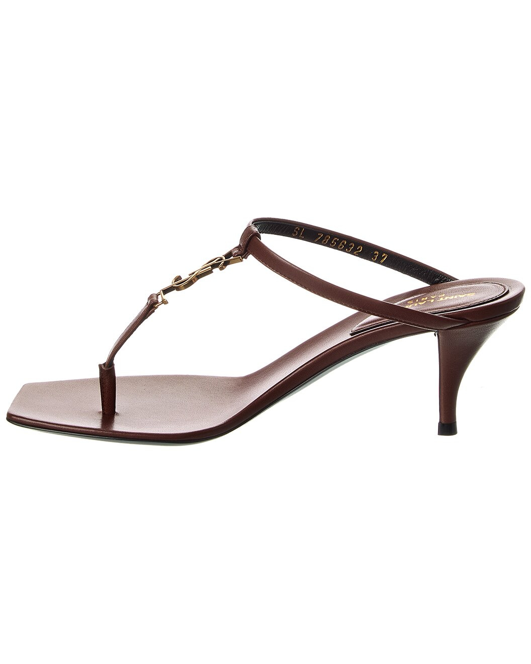 Saint Laurent Cassandre 60 Leather Sandal - 2