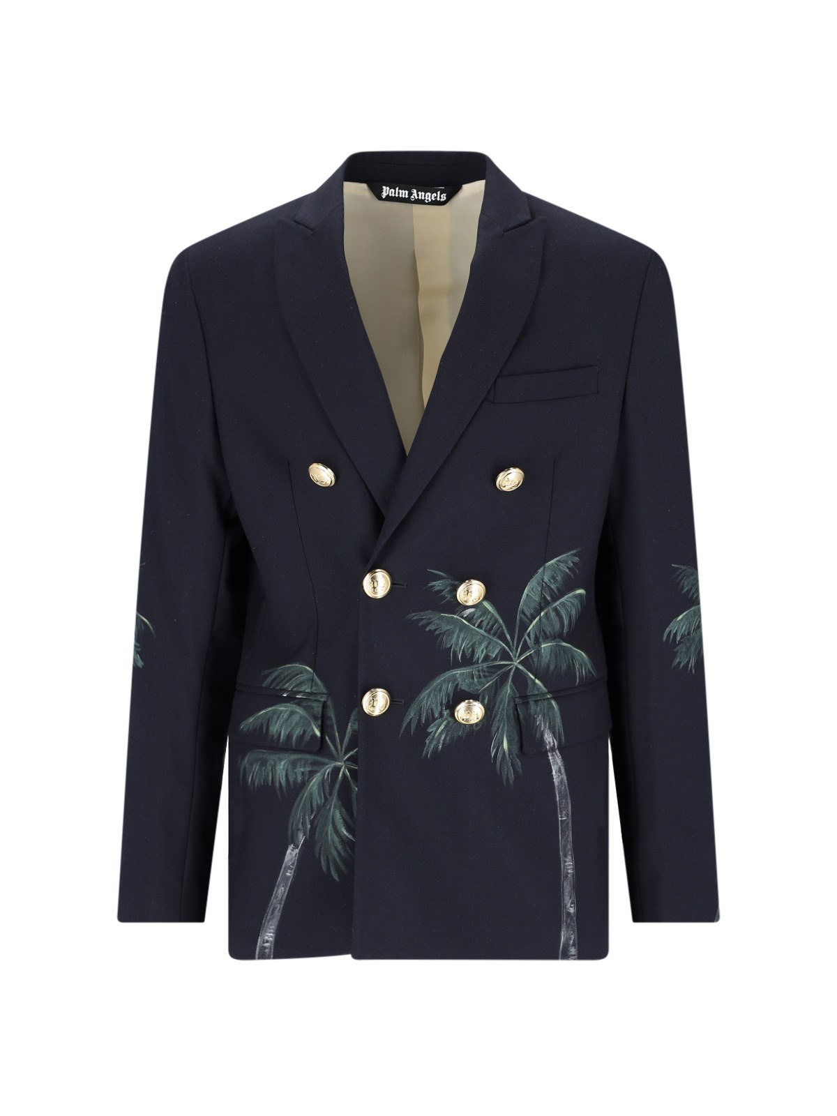 PRINTED DOUBLE BREAST BLAZER - 1
