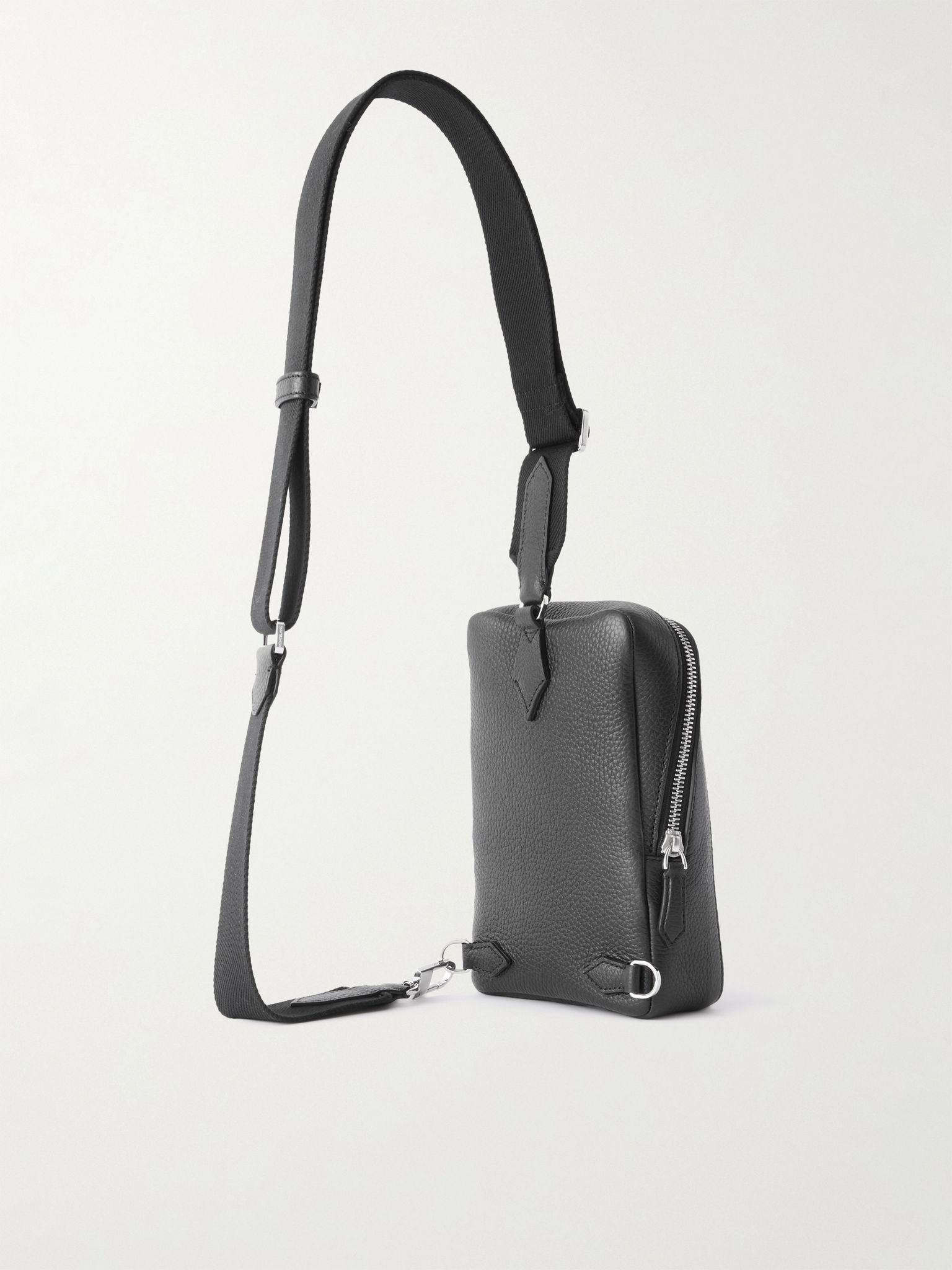 Extreme 3.0 Full-Grain Leather Sling Backpack Black - 3