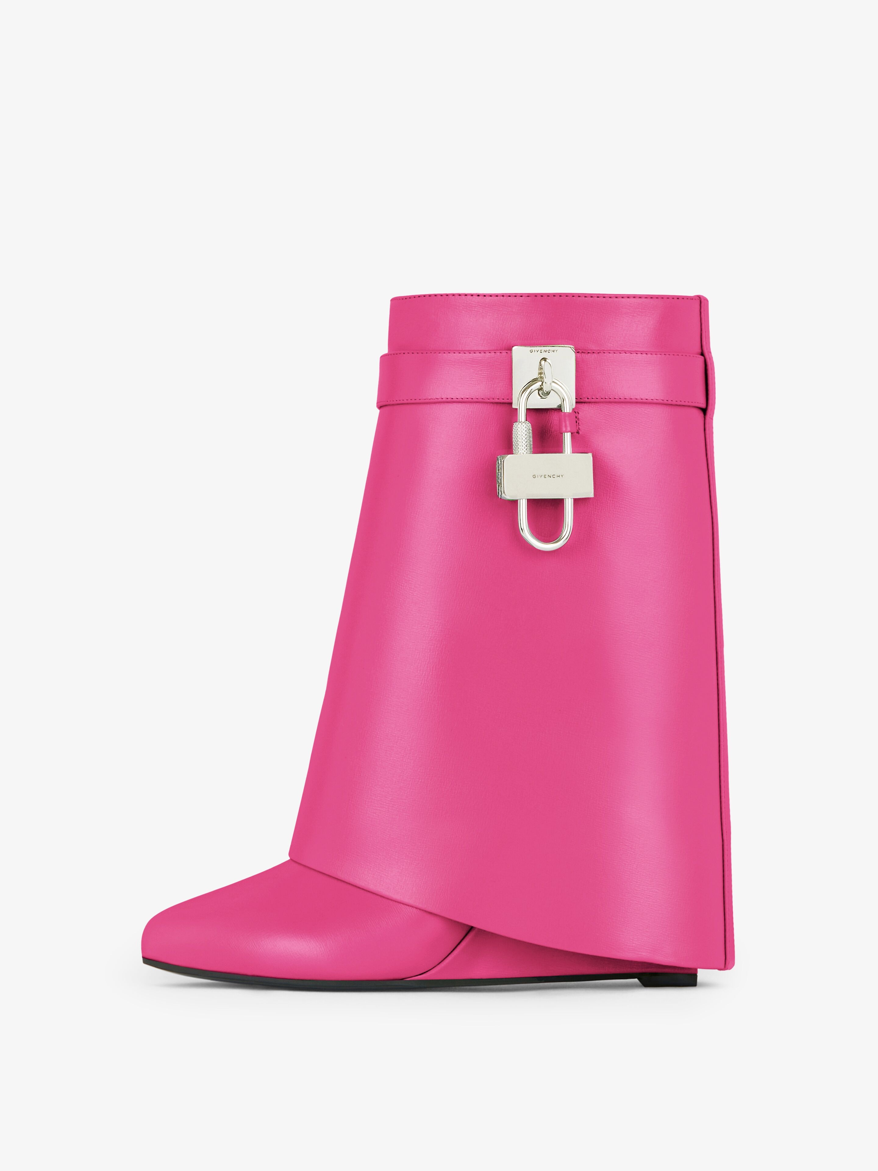 SHARK LOCK ANKLE BOOTS IN LEATHER - 4