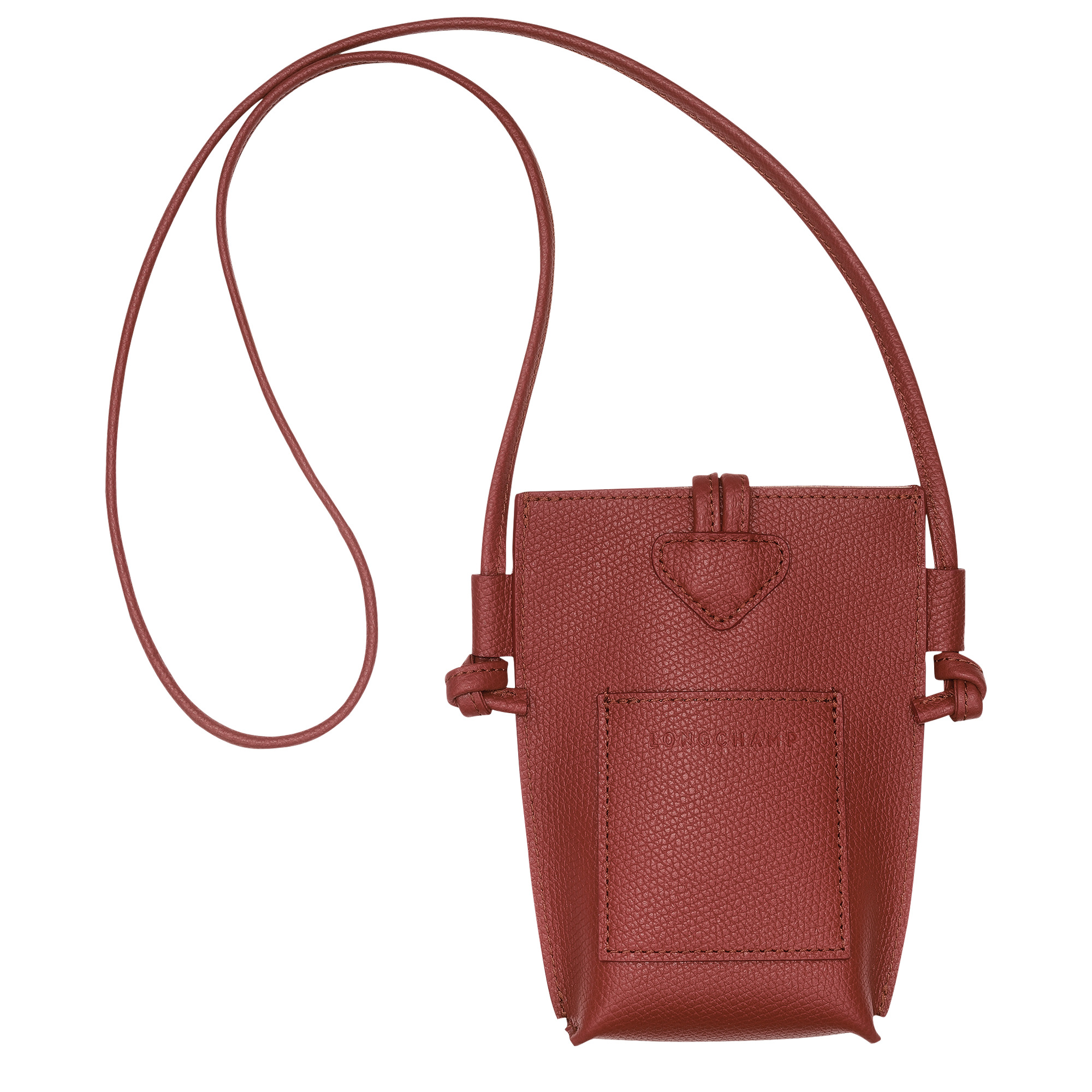 Le Roseau Phone case Chestnut - Leather - 4