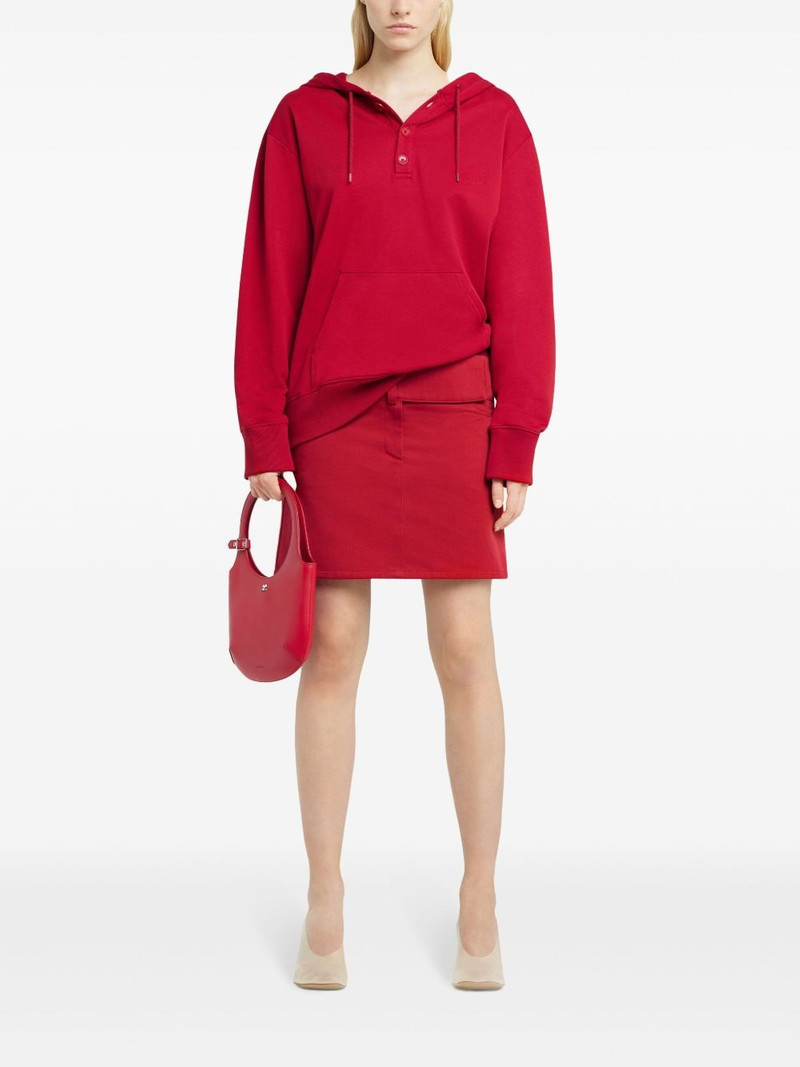 courrèges buttoned hoodie outlook