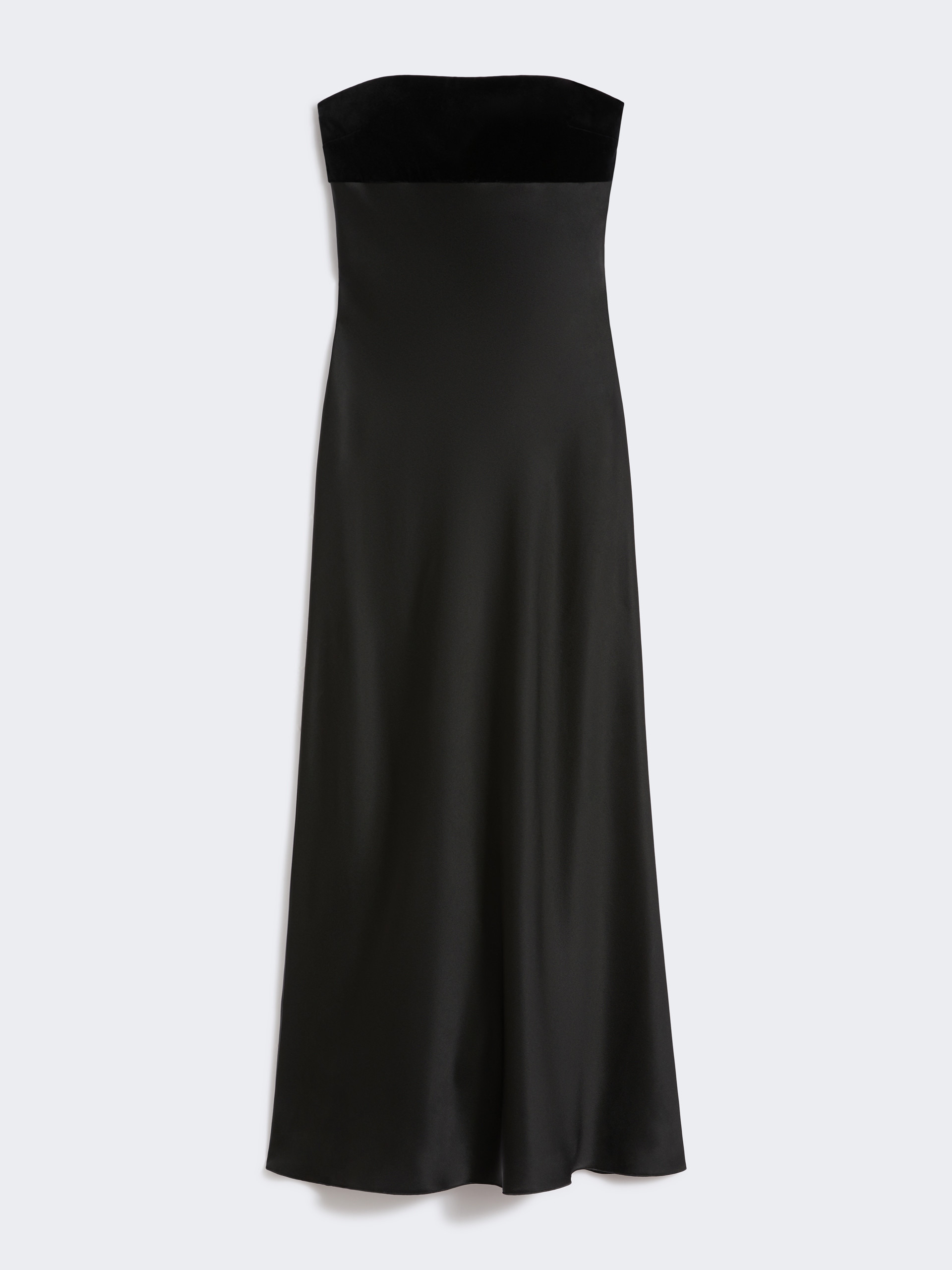 BAIA Enver satin and velvet bustier dress - 1