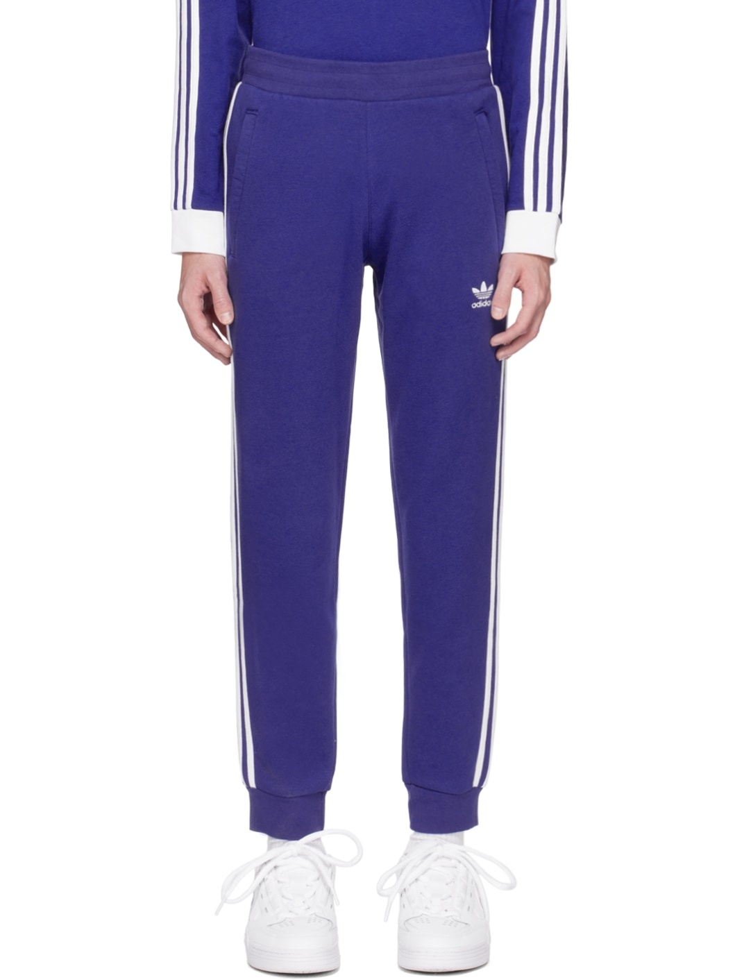 Blue Adicolor Classics 3-Stripes Lounge Pants - 1