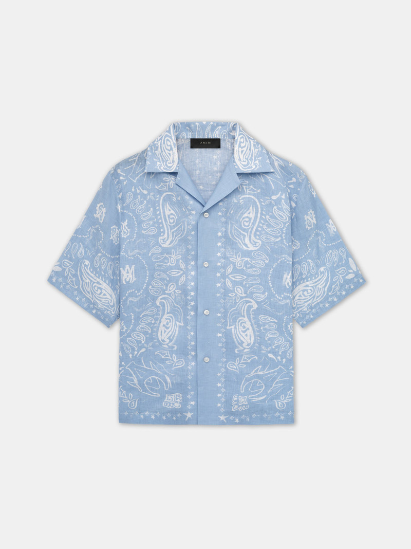BANDANA WATERCOLOR CAMP SHIRT - 1