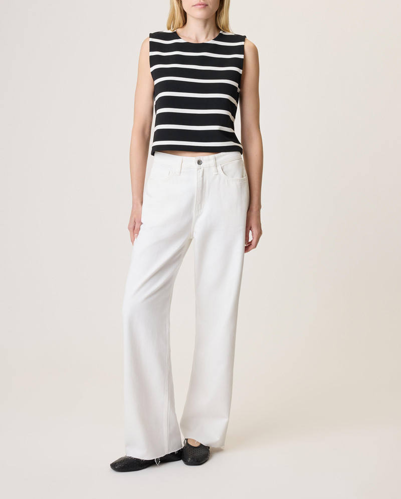 Cloud Lori Wide Leg Jeans Cloud Denim in White 1