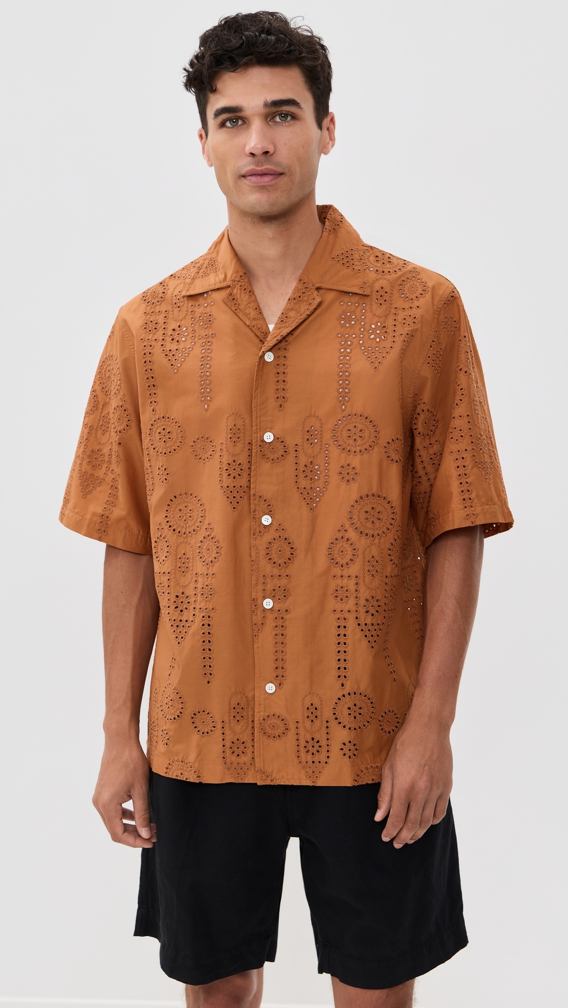 Ben Embroidered Camp Shirt - 1