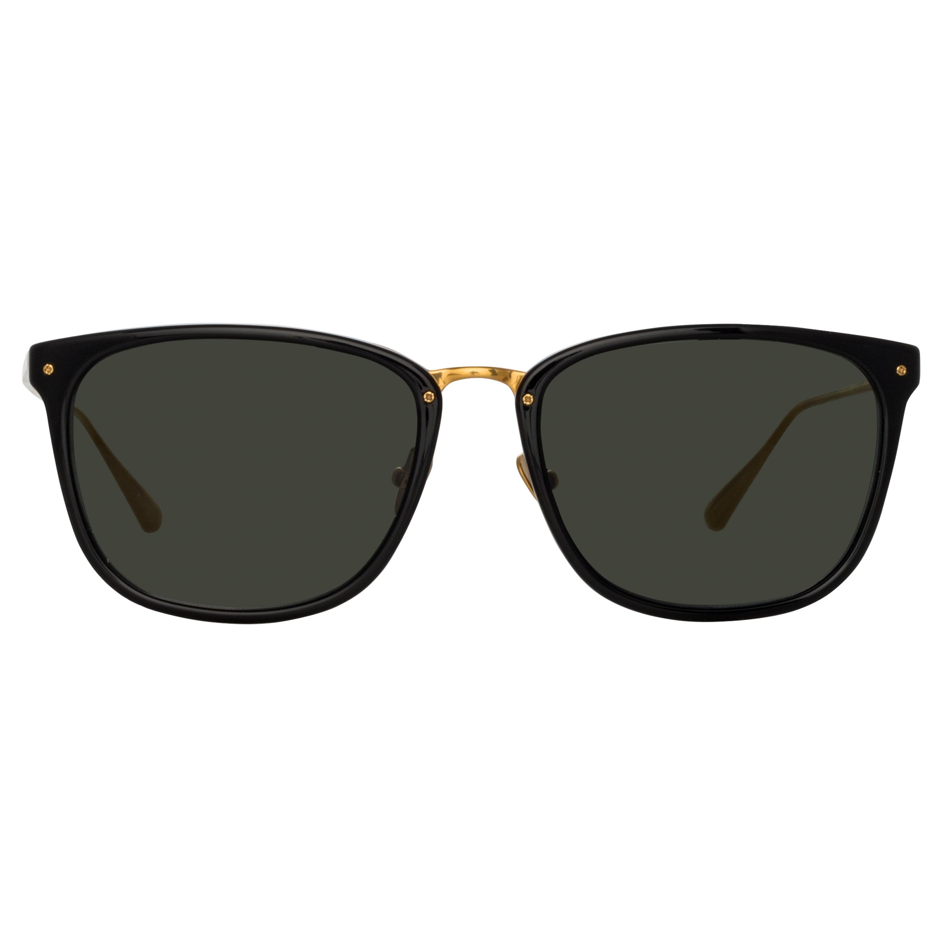 CASSIN D-FRAME SUNGLASSES IN BLACK - 1