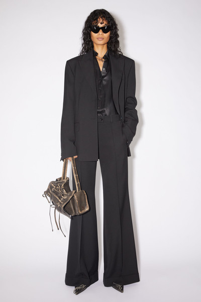 Acne Studios Tailored flared trousers - Black outlook