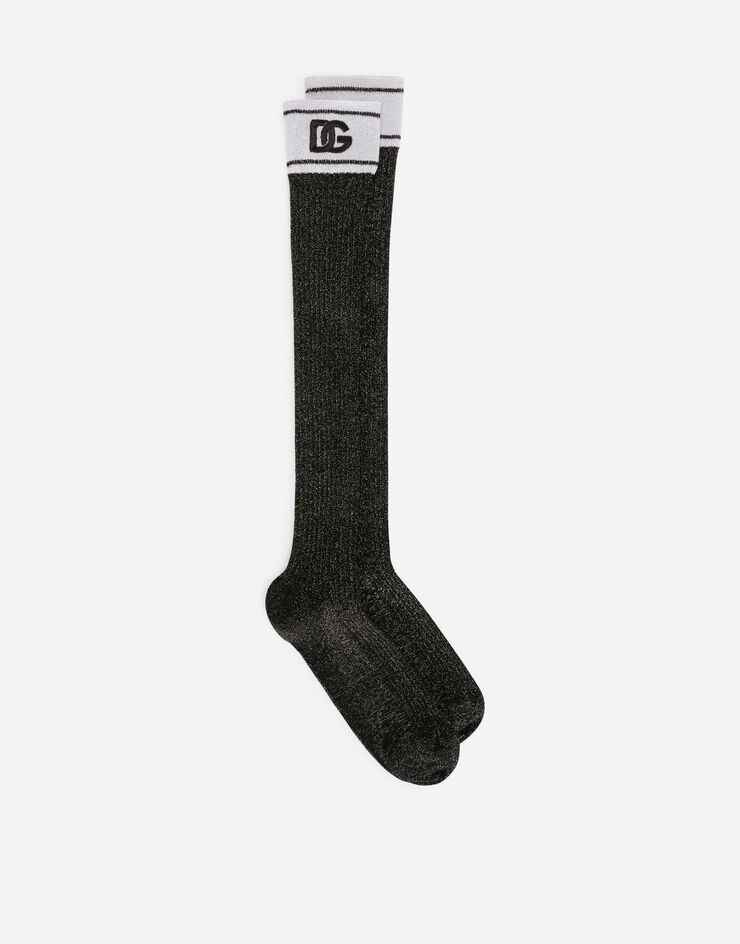 Lurex socks with DG logo - 1