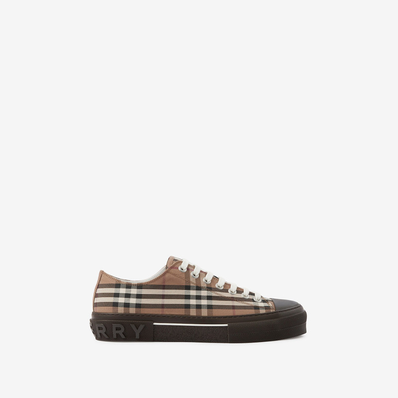 Vintage Check Cotton Sneakers - 1