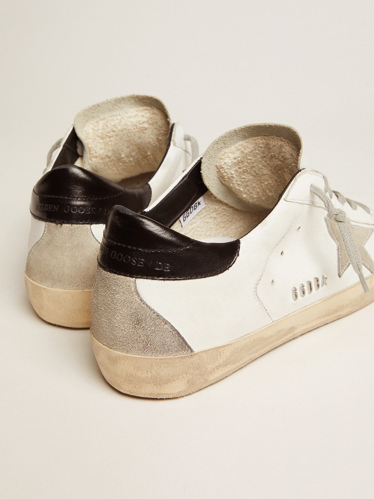 Women’s Super-Star sneakers with black heel tab and metal stud lettering - 5