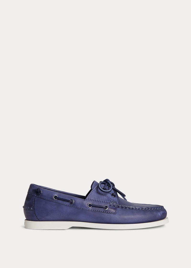 Merton Dip-Dyed Leather Boat Shoe 1