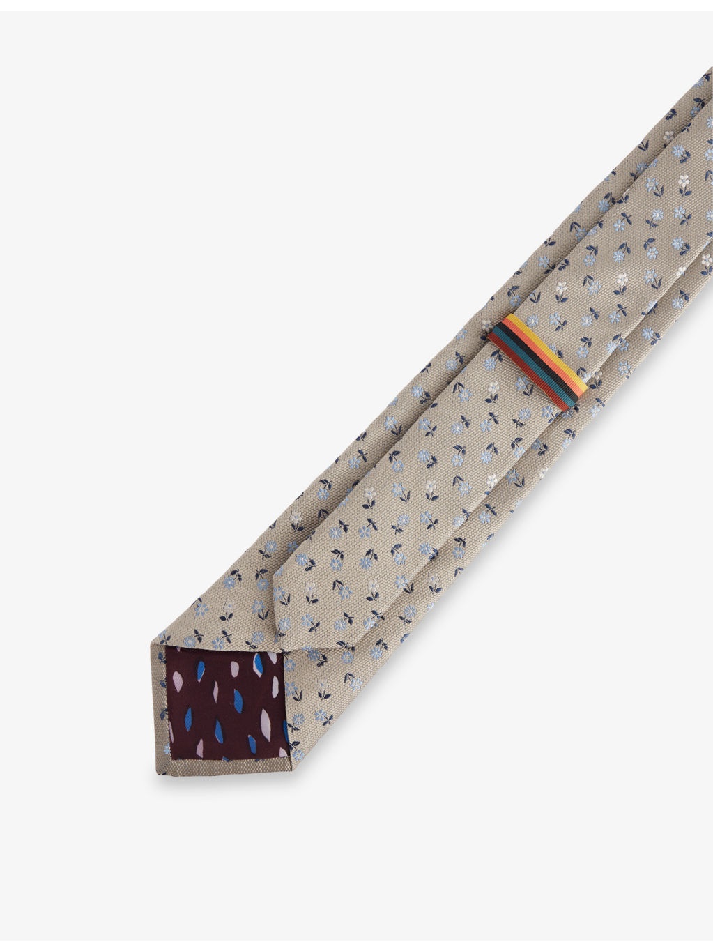 Daisy-Motif Silk Tie - 4