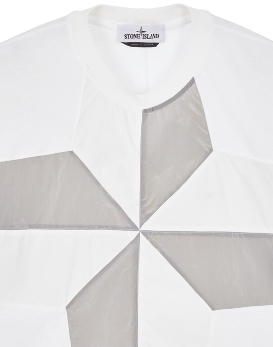 20155 COTTON JERSEY STAR INLAY_GARMENT DYED WHITE - 3