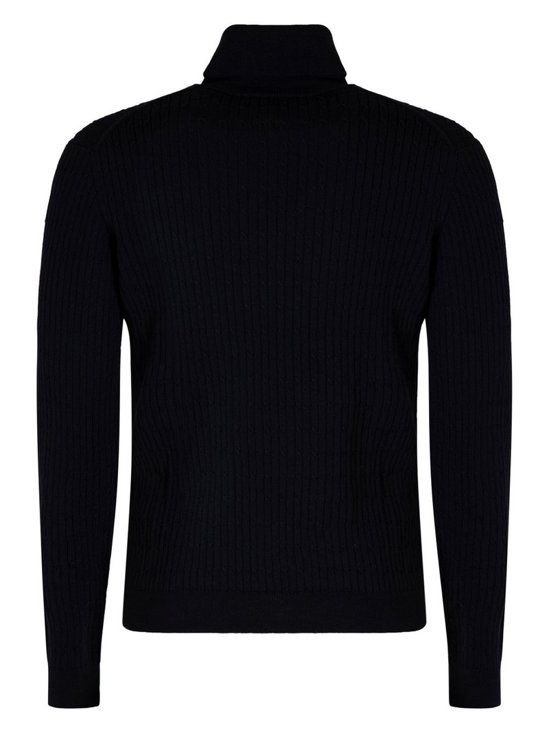 SLOWEAR ribbed turtleneck sweater outlook