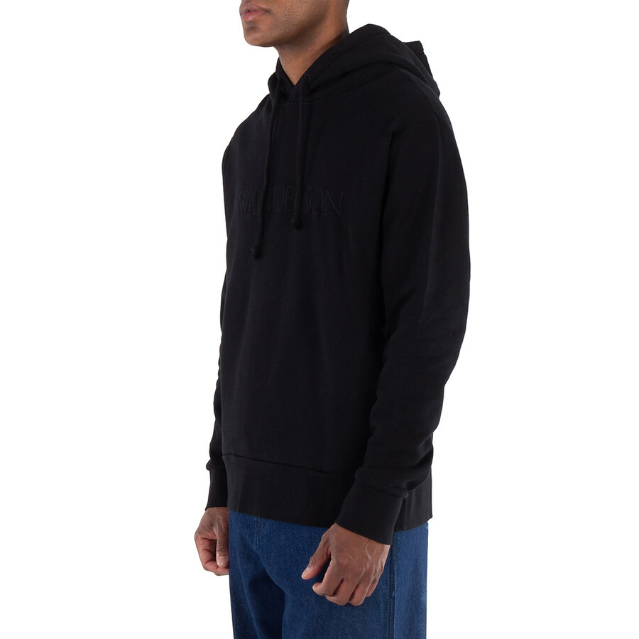 JW Anderson Logo Embroidery Cotton Hoodie - 3