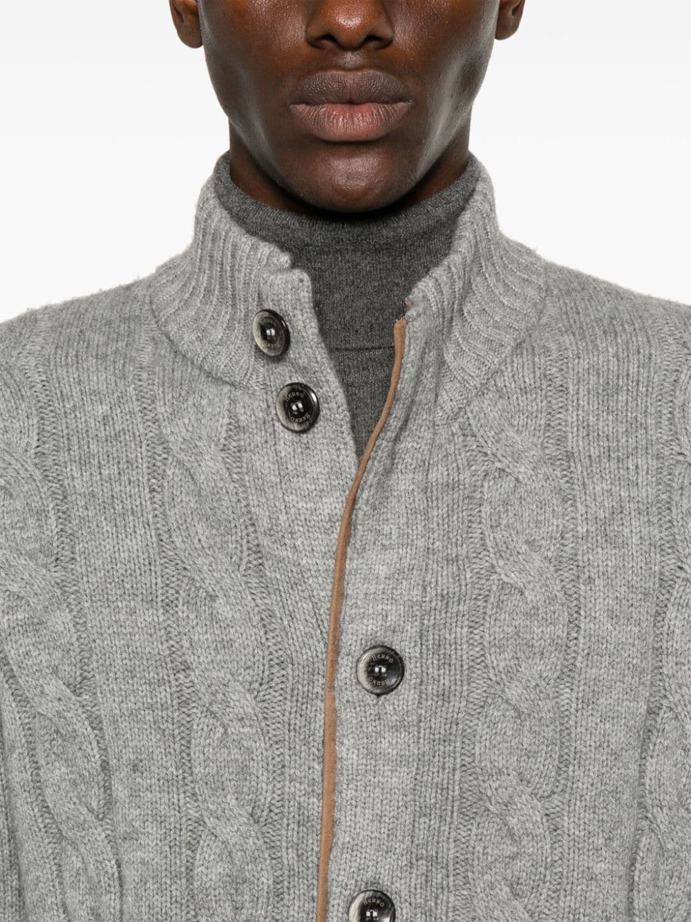 cable-knit cardigan - 5