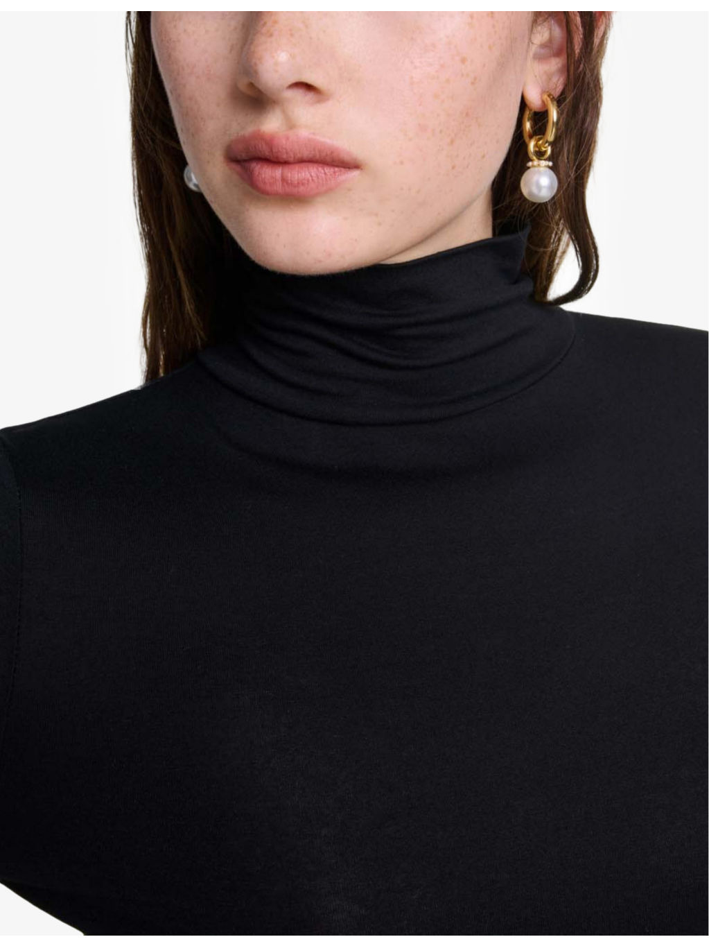 Roll-neck long-sleeve stretch-jersey top - 5