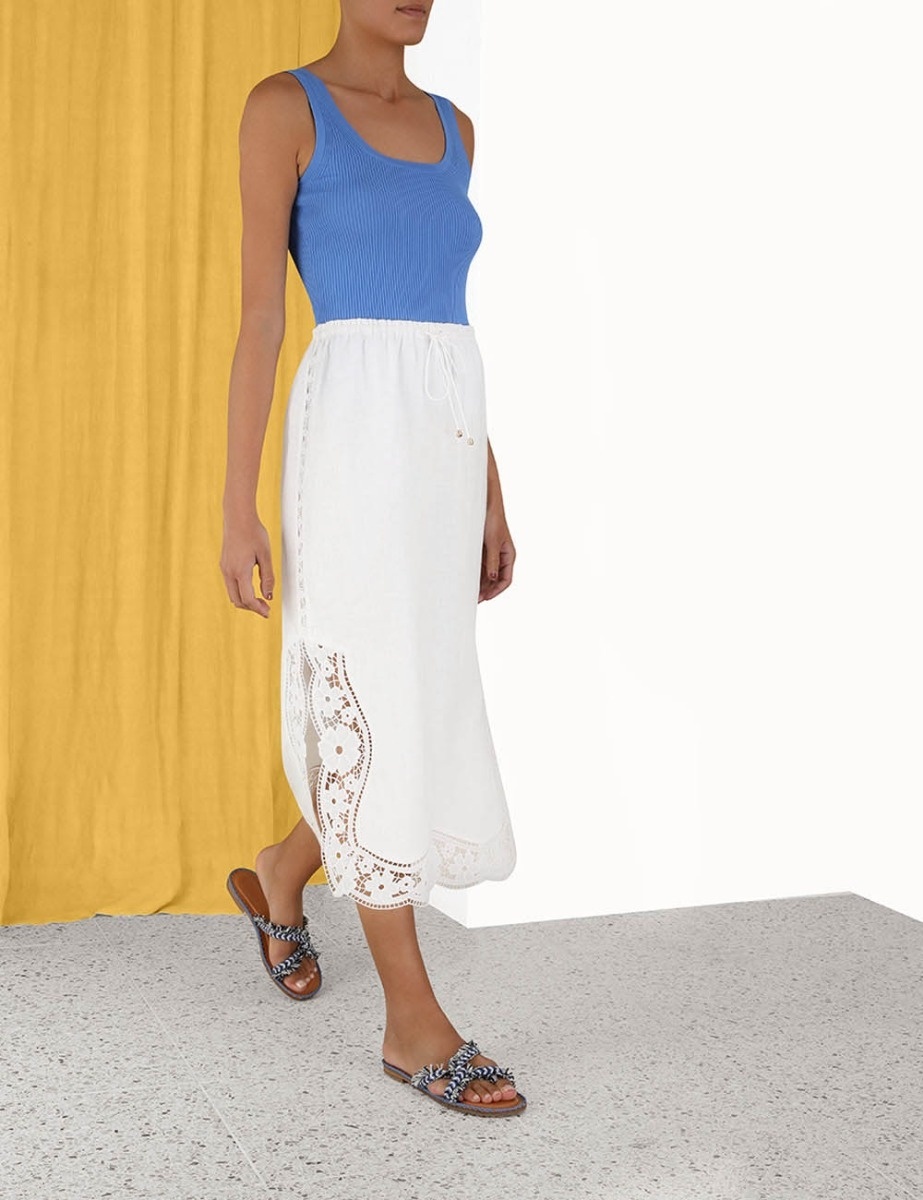 HALCYON BRODERIE SKIRT - 8