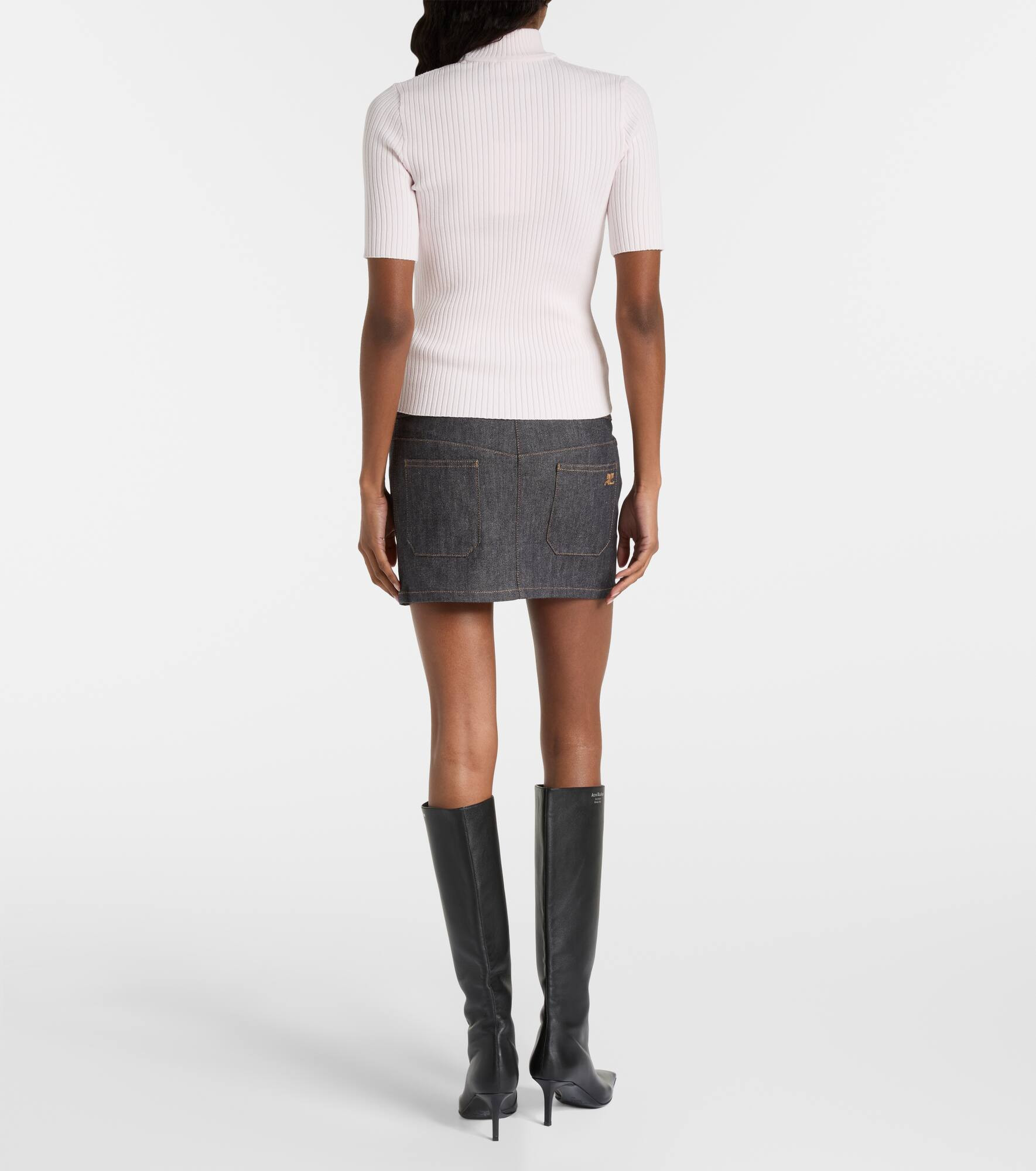 Reedition ribbed-knit top - 3