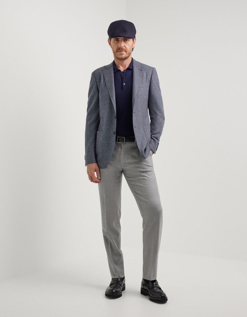 Canali CANALI NUVOLA SEAMLESS NAVY POLO IN EXTRA-FINE MERINO WOOL outlook