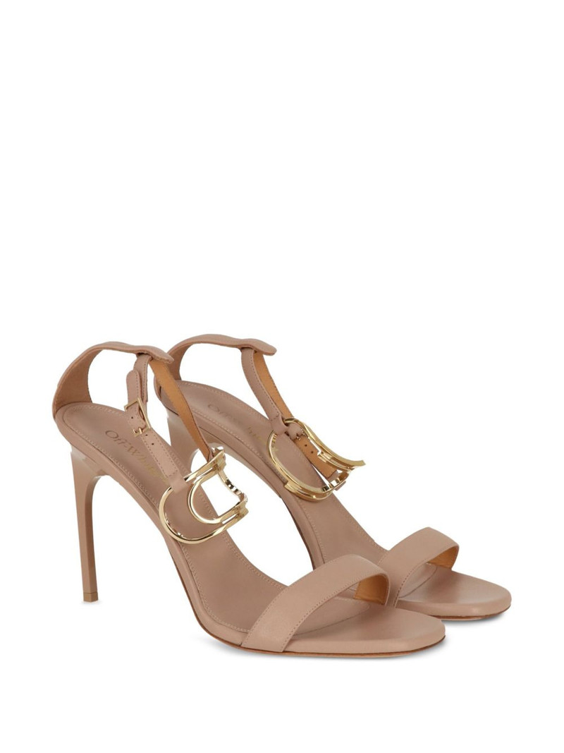 Off-White accent-detail leather sandals outlook