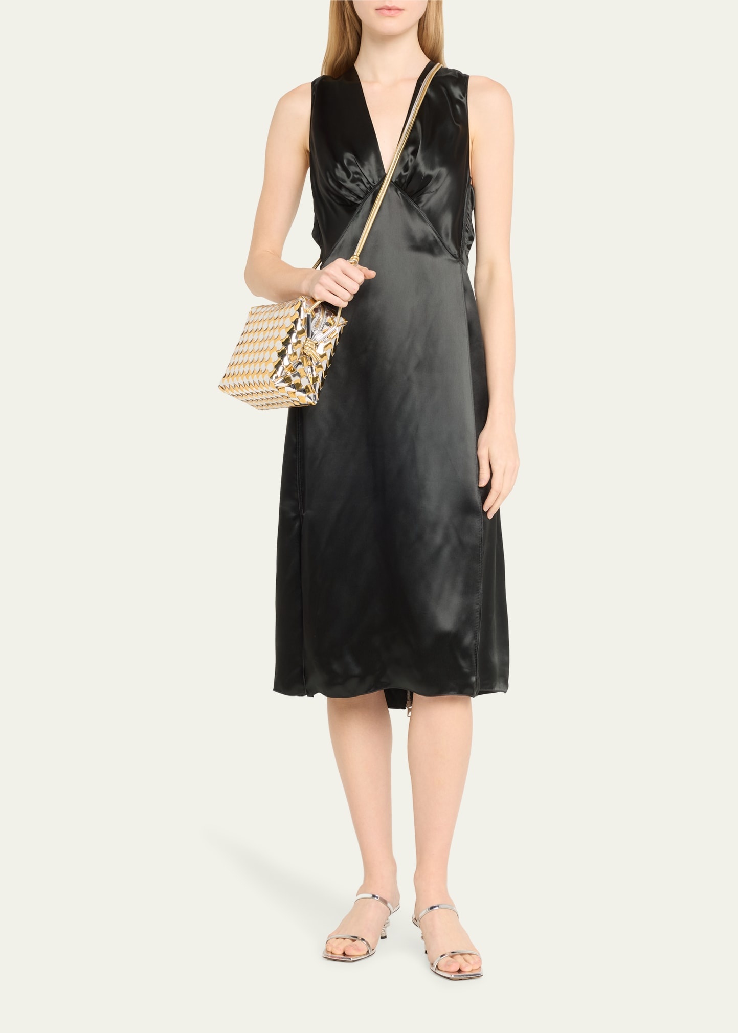 Loop Small Intrecciato Metallic Crossbody Bag - 5
