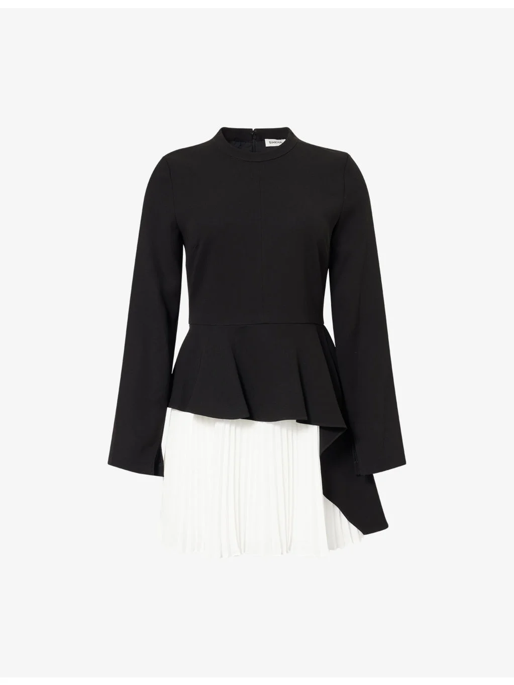 Amberly Pleated Woven Mini Dress - 1