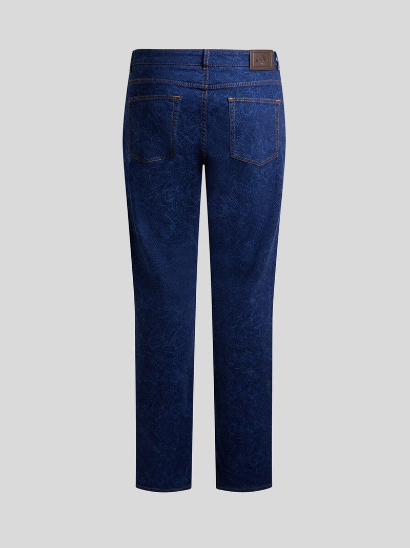 Etro REGULAR-FIT JACQUARD DENIM JEANS WITH FLORAL PAISLEY MOTIF outlook