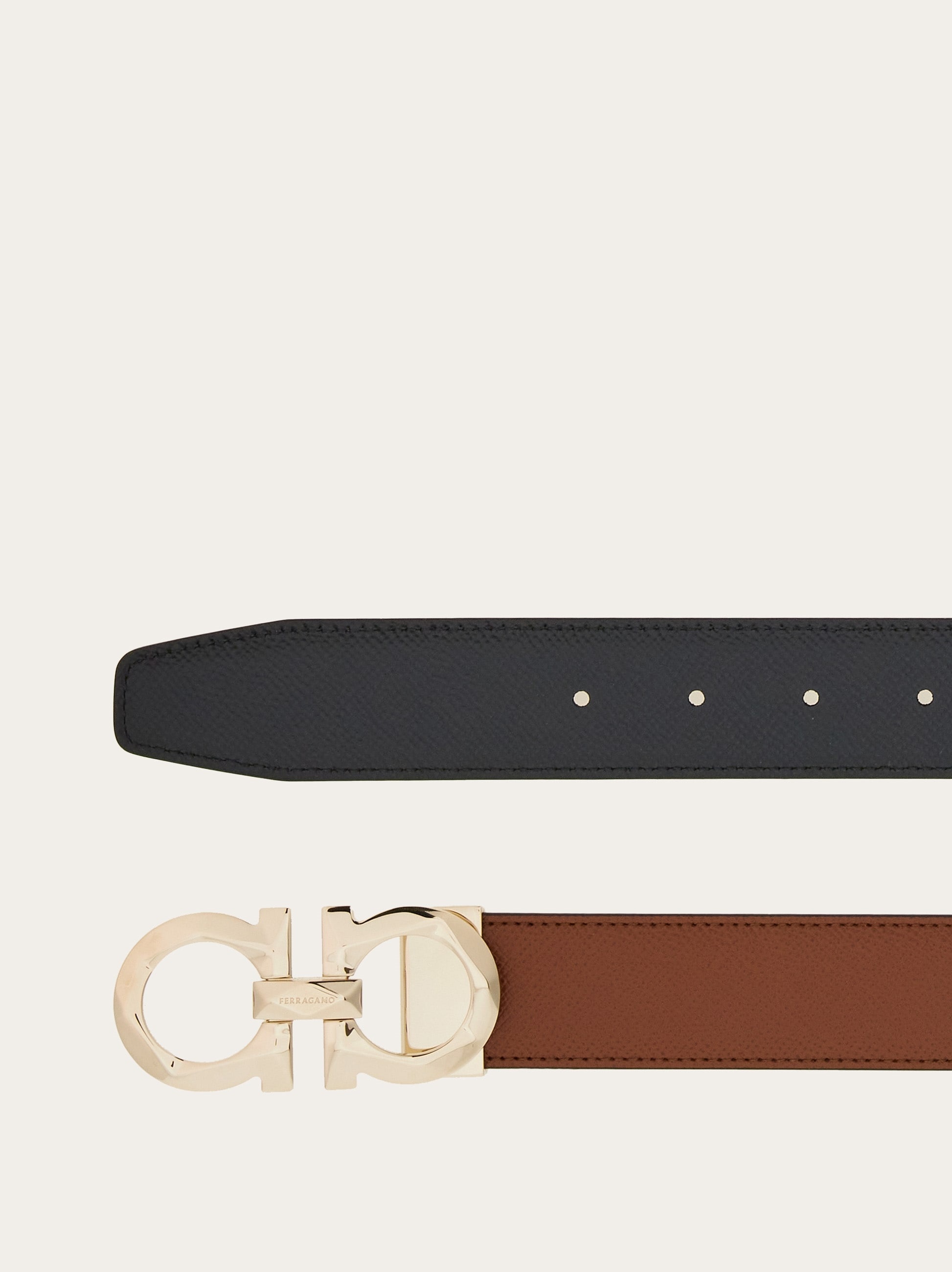 Reversible and adjustable Gancini belt - 2