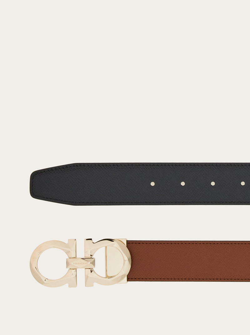 FERRAGAMO Reversible and adjustable Gancini belt outlook