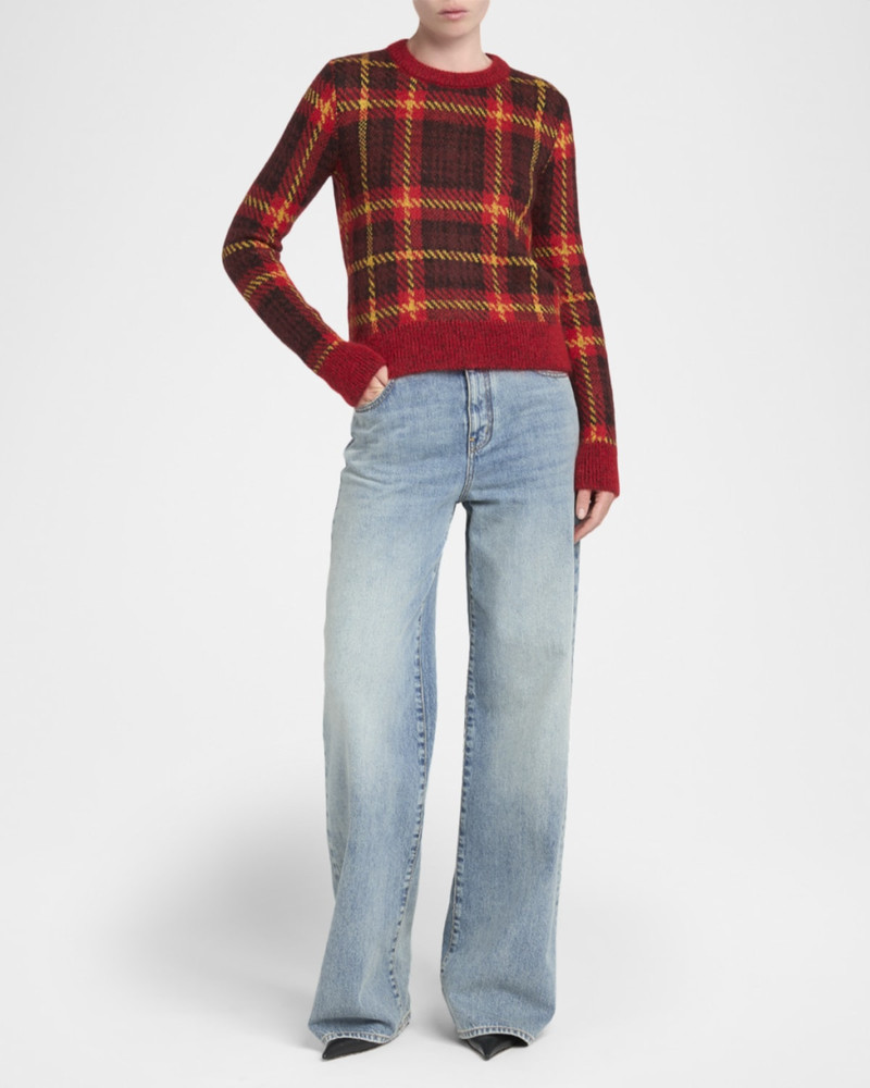Alexander McQueen Mid-Rise Relaxed-Leg Denim Trousers outlook