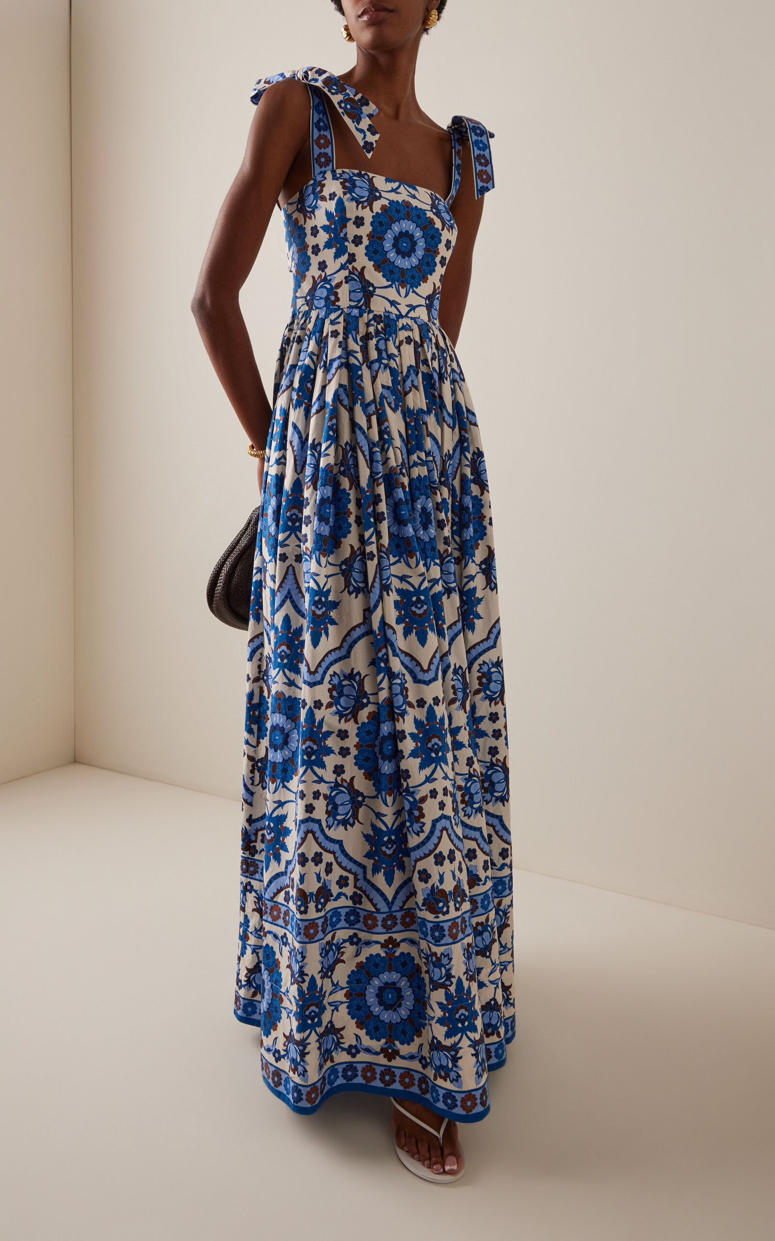 Tula Cotton Poplin Maxi Dress blue - 2