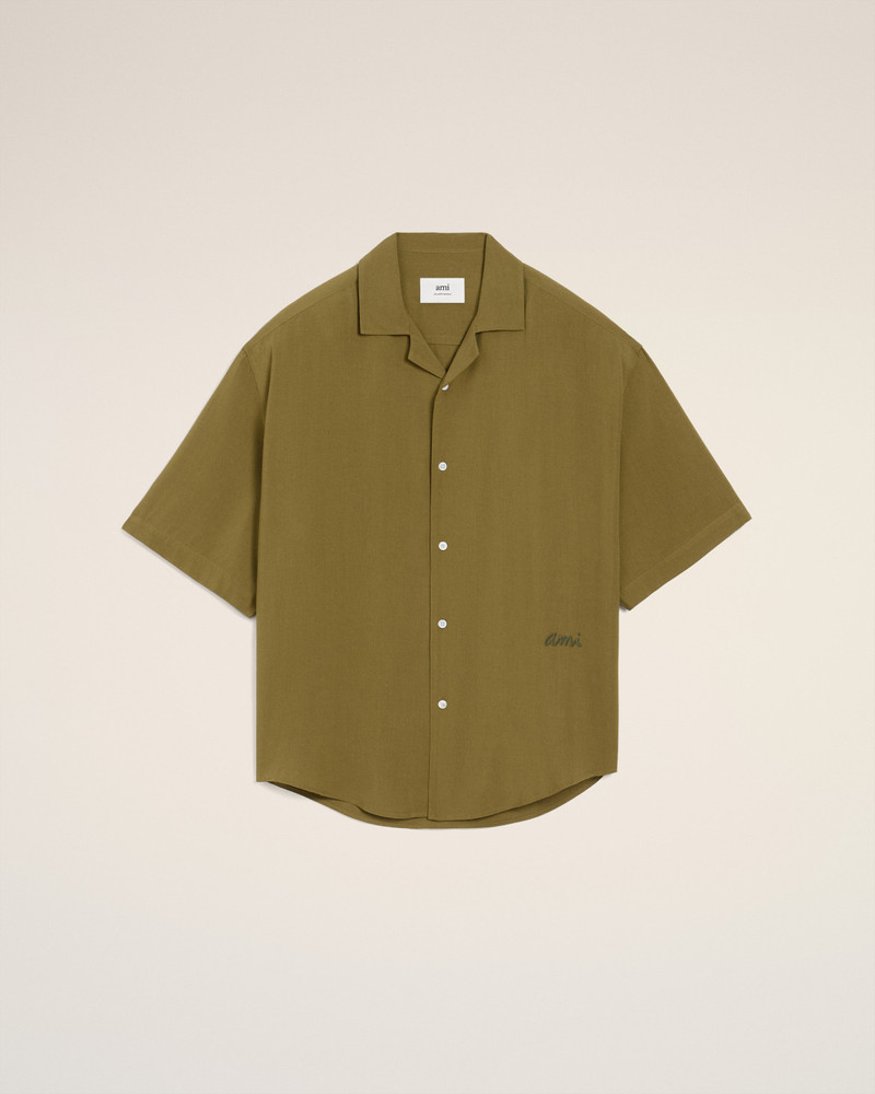 GREEN AMI CAMP SHORT SLEEVED SHIRT 1