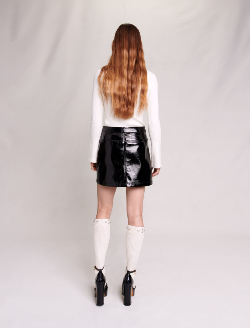 Short vinyl skirt 4