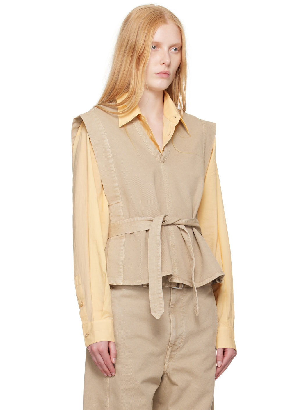 Off-White Chasuble Denim Top - 2